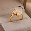 Vera Serenity Clover Spinner Ring