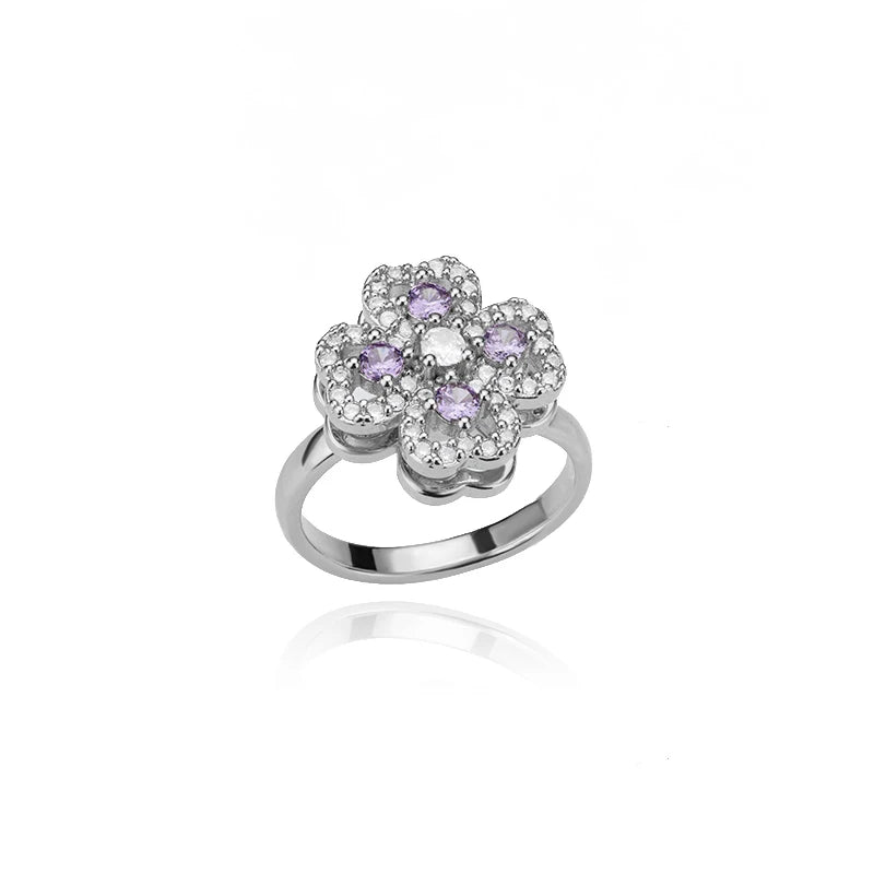 Vera Serenity Clover Spinner Ring